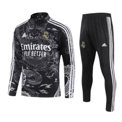 Real Madrid Trainingssweaterset Heren 2023/24 Kwartrits Zwarte Real Madrid Trainingssweaterset Heren 2023/24 Kwartrits Zwarte