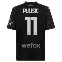 AC Milan Christian Pulisic 11 Shirt Heren Vierde 2023/24 Zwarte AC Milan Christian Pulisic 11 Shirt Heren Vierde 2023/24 Zwarte