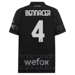 AC Milan Ismael Bennacer 4 Shirt Heren Vierde 2023/24 Zwarte AC Milan Ismael Bennacer 4 Shirt Heren Vierde 2023/24 Zwarte