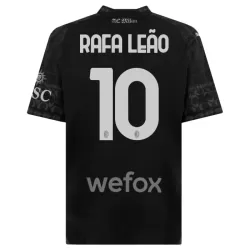AC Milan Rafael Leao 10 Shirt Heren Vierde 2023/24 Zwarte AC Milan Rafael Leao 10 Shirt Heren Vierde 2023/24 Zwarte