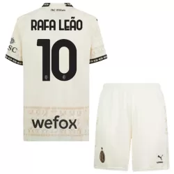 AC Milan Rafael Leao 10 Tenue Kind Vierde 2023/24 Witte AC Milan Rafael Leao 10 Tenue Kind Vierde 2023/24 Witte