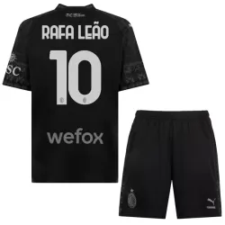 AC Milan Rafael Leao 10 Tenue Kind Vierde 2023/24 Zwarte AC Milan Rafael Leao 10 Tenue Kind Vierde 2023/24 Zwarte