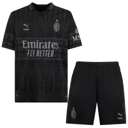 AC Milan Tenue Kind Vierde 2023/24 Zwarte AC Milan Tenue Kind Vierde 2023/24 Zwarte