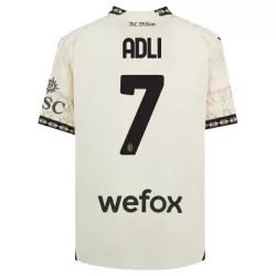 AC Milan Yacine Adli 7 Shirt Heren Vierde 2023/24 Witte AC Milan Yacine Adli 7 Shirt Heren Vierde 2023/24 Witte