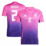 Duitsland Antonio Rudiger 2 Shirt Heren Uit EK 2024
