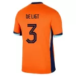 Nederland De Ligt 3 Shirt Heren Thuis EK 2024