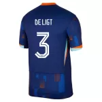 Nederland De Ligt 3 Shirt Heren Uit EK 2024