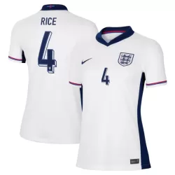 Engeland Rice 4 Shirt Dames Thuis EK 2024 Engeland Rice 4 Shirt Dames Thuis EK 2024