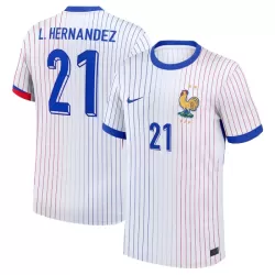 Frankrijk L. Hernandez 21 Shirt Heren Uit EK 2024 Frankrijk L. Hernandez 21 Shirt Heren Uit EK 2024