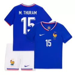 Frankrijk M. Thuram 15 Tenue Kind Thuis EK 2024 Frankrijk M. Thuram 15 Tenue Kind Thuis EK 2024