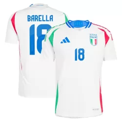 Italië Barella 18 Shirt Heren Uit EK 2024 Italië Barella 18 Shirt Heren Uit EK 2024