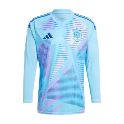 Spanje Keeper Shirt Heren EK 2024 Lange Mouw Blauwe Spanje Keeper Shirt Heren EK 2024 Lange Mouw Blauwe