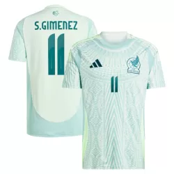 Mexico Santiago Gimenez 11 Shirt Heren Uit 2024 Mexico Santiago Gimenez 11 Shirt Heren Uit 2024