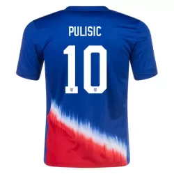 USA Pulisic 10 Shirt Heren Uit 2024 USA Pulisic 10 Shirt Heren Uit 2024