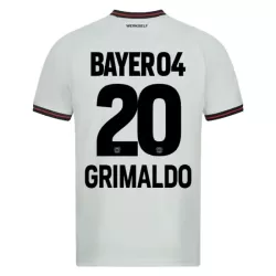 Bayer Leverkusen Alejandro Grimaldo 20 Shirt Heren Uit 2023/24 Bayer Leverkusen Alejandro Grimaldo 20 Shirt Heren Uit 2023/24