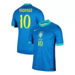 Brazilië Rodrygo 10 Shirt Heren Uit 2024
