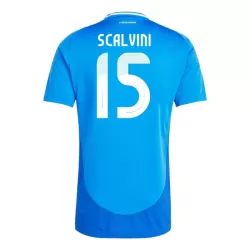 Italië Giorgio Scalvini 15 Shirt Heren Thuis EK 2024 Italië Giorgio Scalvini 15 Shirt Heren Thuis EK 2024