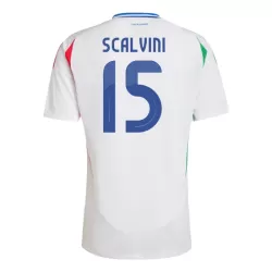 Italië Giorgio Scalvini 15 Shirt Heren Uit EK 2024 Italië Giorgio Scalvini 15 Shirt Heren Uit EK 2024