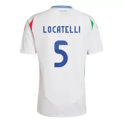 Italië Manuel Locatelli 5 Shirt Heren Uit EK 2024 Italië Manuel Locatelli 5 Shirt Heren Uit EK 2024