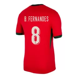 Portugal Bruno Fernandes 8 Shirt Heren Thuis EK 2024 Portugal Bruno Fernandes 8 Shirt Heren Thuis EK 2024