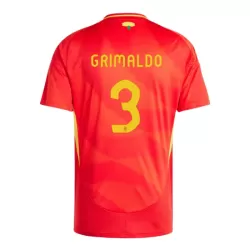 Spanje Alejandro Grimaldo 3 Shirt Heren Thuis EK 2024 Spanje Alejandro Grimaldo 3 Shirt Heren Thuis EK 2024
