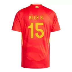 Spanje Alex Baena 15 Shirt Heren Thuis EK 2024 Spanje Alex Baena 15 Shirt Heren Thuis EK 2024