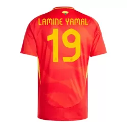 Spanje Lamine Yamal 19 Shirt Heren Thuis EK 2024 Spanje Lamine Yamal 19 Shirt Heren Thuis EK 2024