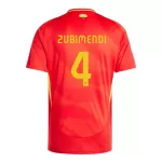 Spanje Martin Zubimendi 4 Shirt Heren Thuis EK 2024