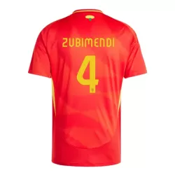 Spanje Martin Zubimendi 4 Shirt Heren Thuis EK 2024 Spanje Martin Zubimendi 4 Shirt Heren Thuis EK 2024