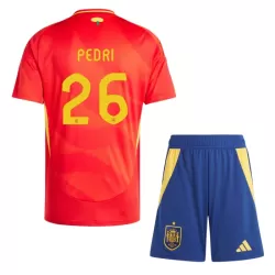 Spanje Pedri 26 Tenue Kind Thuis EK 2024 Spanje Pedri 26 Tenue Kind Thuis EK 2024