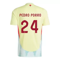 Spanje Pedro Porro 24 Shirt Heren Uit EK 2024 Spanje Pedro Porro 24 Shirt Heren Uit EK 2024