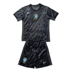Brazilië Keeper Tenue Kind 2024 Zwarte Brazilië Keeper Tenue Kind 2024 Zwarte