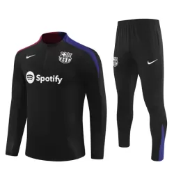 Barcelona Trainingssweaterset Heren 2024/25 Kwartrits Zwarte Barcelona Trainingssweaterset Heren 2024/25 Kwartrits Zwarte