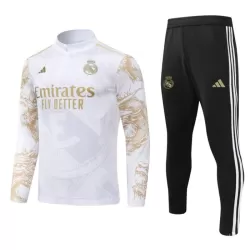 Real Madrid Trainingssweaterset Kind 2024/25 Kwartrits Witte Real Madrid Trainingssweaterset Kind 2024/25 Kwartrits Witte