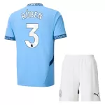 Manchester City Rúben 3 Tenue Kind Thuis 2024/25