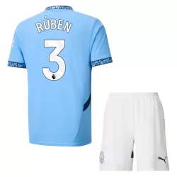 Manchester City Rúben 3 Tenue Kind Thuis 2024/25