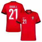 Portugal Diogo J. 21 Shirt Heren Thuis EK 2024