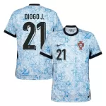 Portugal Diogo J. 21 Shirt Heren Uit EK 2024
