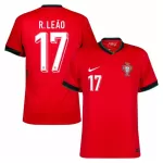 Portugal R. Leao 17 Shirt Heren Thuis EK 2024