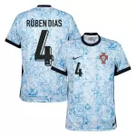 Portugal Rúben Dias 4 Shirt Heren Uit EK 2024