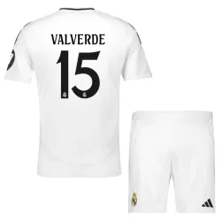 Real Madrid Valverde 15 Tenue Kind Thuis 2024/25 Real Madrid Valverde 15 Tenue Kind Thuis 2024/25