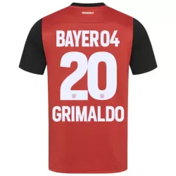 Bayer Leverkusen Alejandro Grimaldo 20 Shirt Heren Thuis 2024/25 Bayer Leverkusen Alejandro Grimaldo 20 Shirt Heren Thuis 2024/25