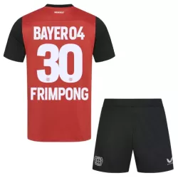 Bayer Leverkusen Jeremie Frimpong 30 Tenue Kind Thuis 2024/25 Bayer Leverkusen Jeremie Frimpong 30 Tenue Kind Thuis 2024/25