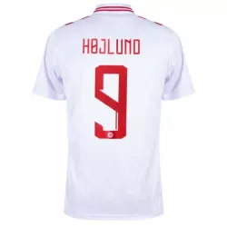 Denemarken Højlund 9 Shirt Heren Thuis EK 2024 Denemarken Højlund 9 Shirt Heren Thuis EK 2024