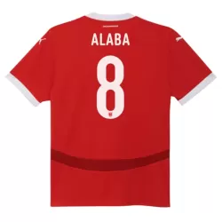 Oostenrijk Alaba 8 Shirt Heren Thuis EK 2024 Oostenrijk Alaba 8 Shirt Heren Thuis EK 2024