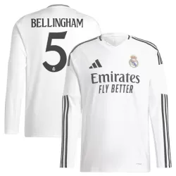 Real Madrid Bellingham 5 Shirt Heren Thuis 2024/25 Lange Mouw Real Madrid Bellingham 5 Shirt Heren Thuis 2024/25 Lange Mouw