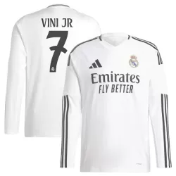 Real Madrid Vini JR 7 Shirt Heren Thuis 2024/25 Lange Mouw Real Madrid Vini JR 7 Shirt Heren Thuis 2024/25 Lange Mouw