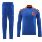 Nederland Trainingssweaterset Heren 2024/25 Kwartrits Blauwe