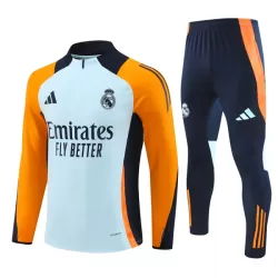 Real Madrid Trainingssweaterset Heren 2024/25 Kwartrits Blauwe Real Madrid Trainingssweaterset Heren 2024/25 Kwartrits Blauwe