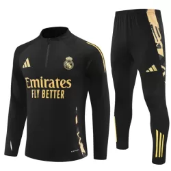 Real Madrid Trainingssweaterset Heren 2024/25 Kwartrits Zwarte Real Madrid Trainingssweaterset Heren 2024/25 Kwartrits Zwarte